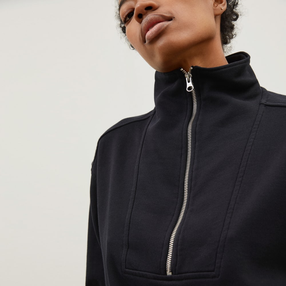The Track Half-Zip | Black – Everlane