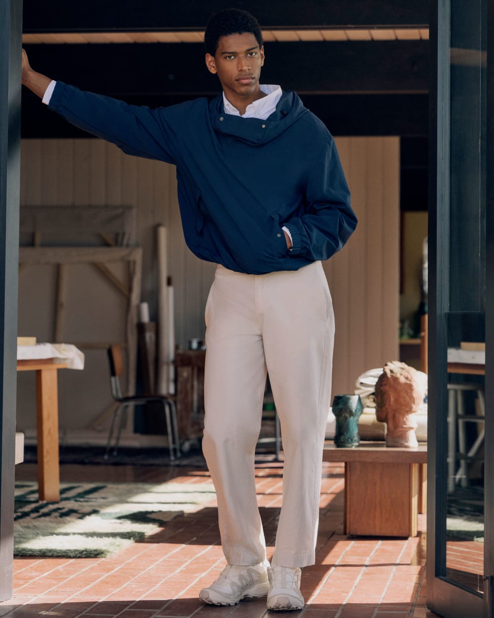 Re:Cycled Nylon Windbreaker | Deep Navy – Everlane
