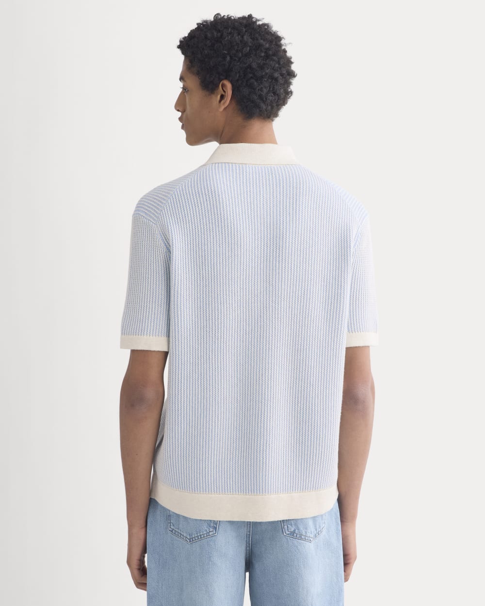 Button-Down Resort Polo | Light Heathered Oat/Open Air