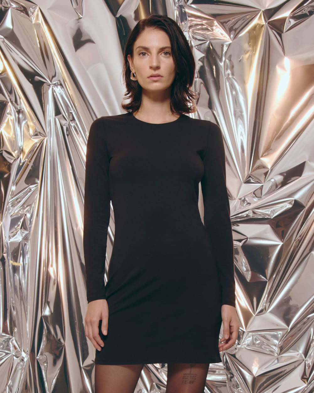 The Form Mini Dress | Black Everlane The Form Mini Dress | Black Everlane