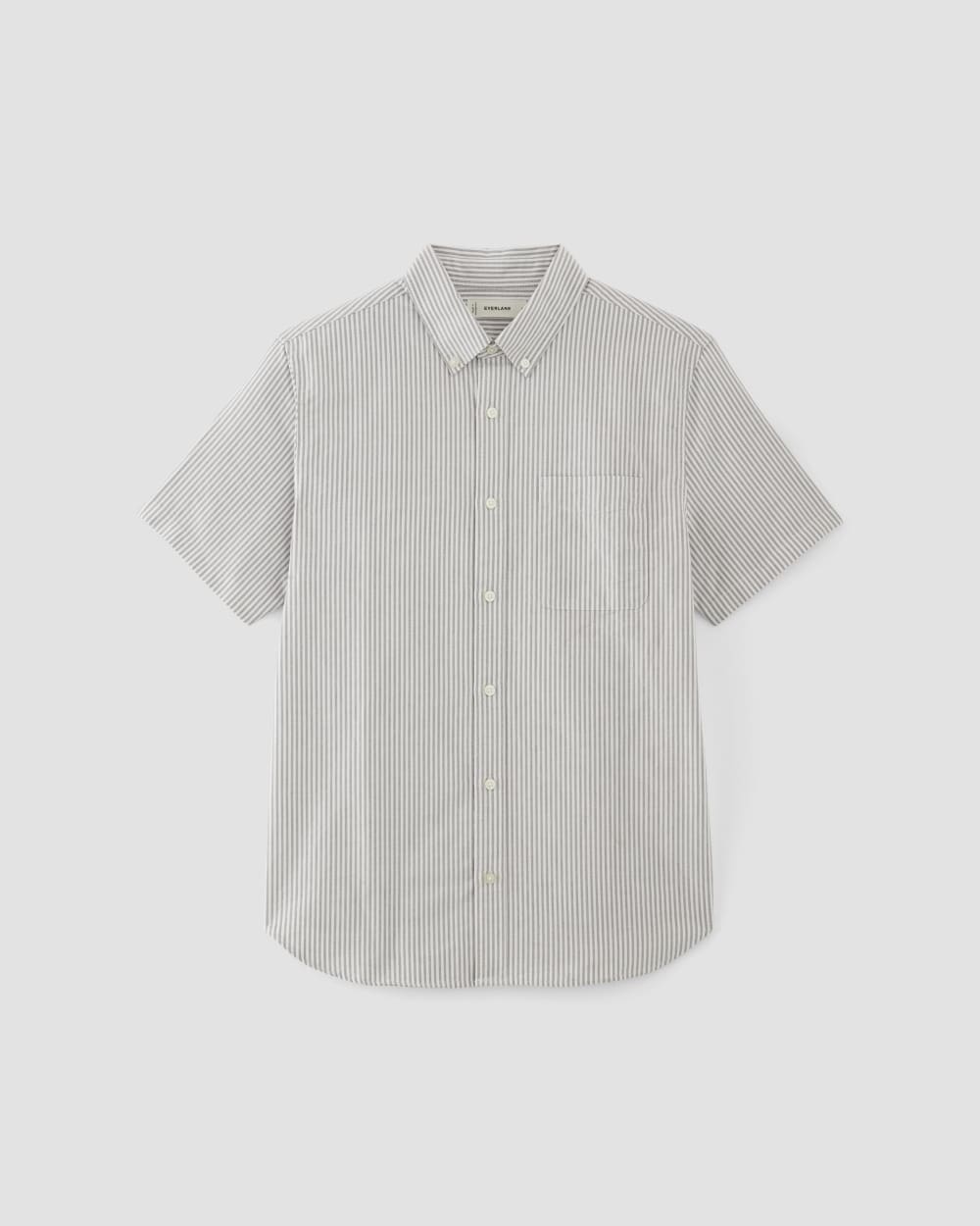 The Organic Short Sleeve Oxford Shirt | Charcoal / White – Everlane