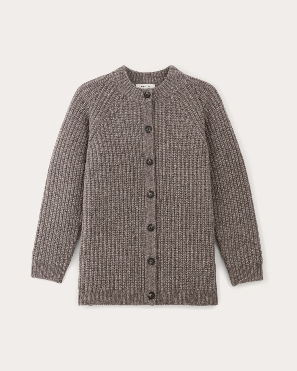 エブール Melange ColorCotton Knit Cardigan新作 The Fisherman Cardigan in Cloud | Taupe Melange – Everlane