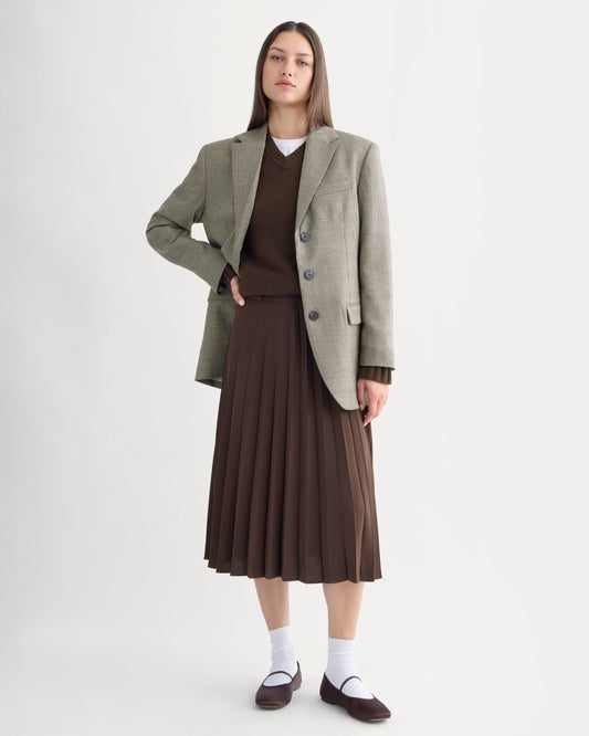 womens-pleated-crepe-midi-skirt-dark-chocolate | primary