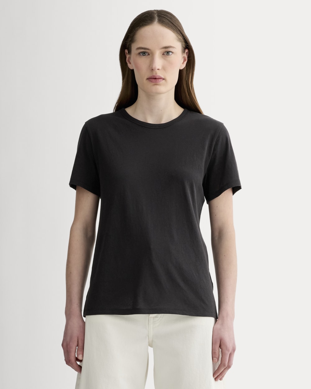 womens-slim-air-tee-black | primary