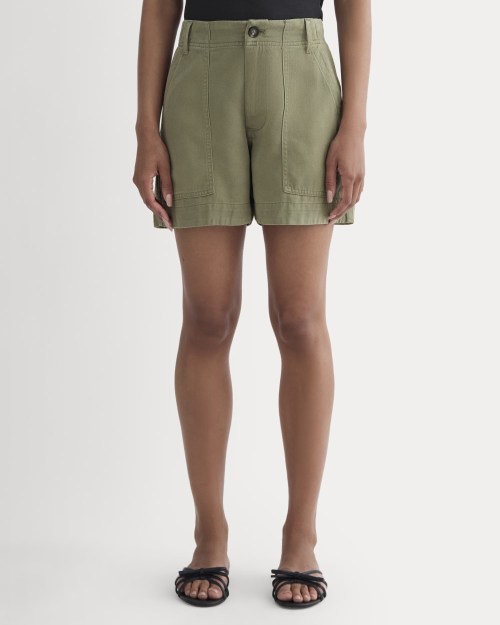 womens-tencel-darted-utility-short-lichen-green