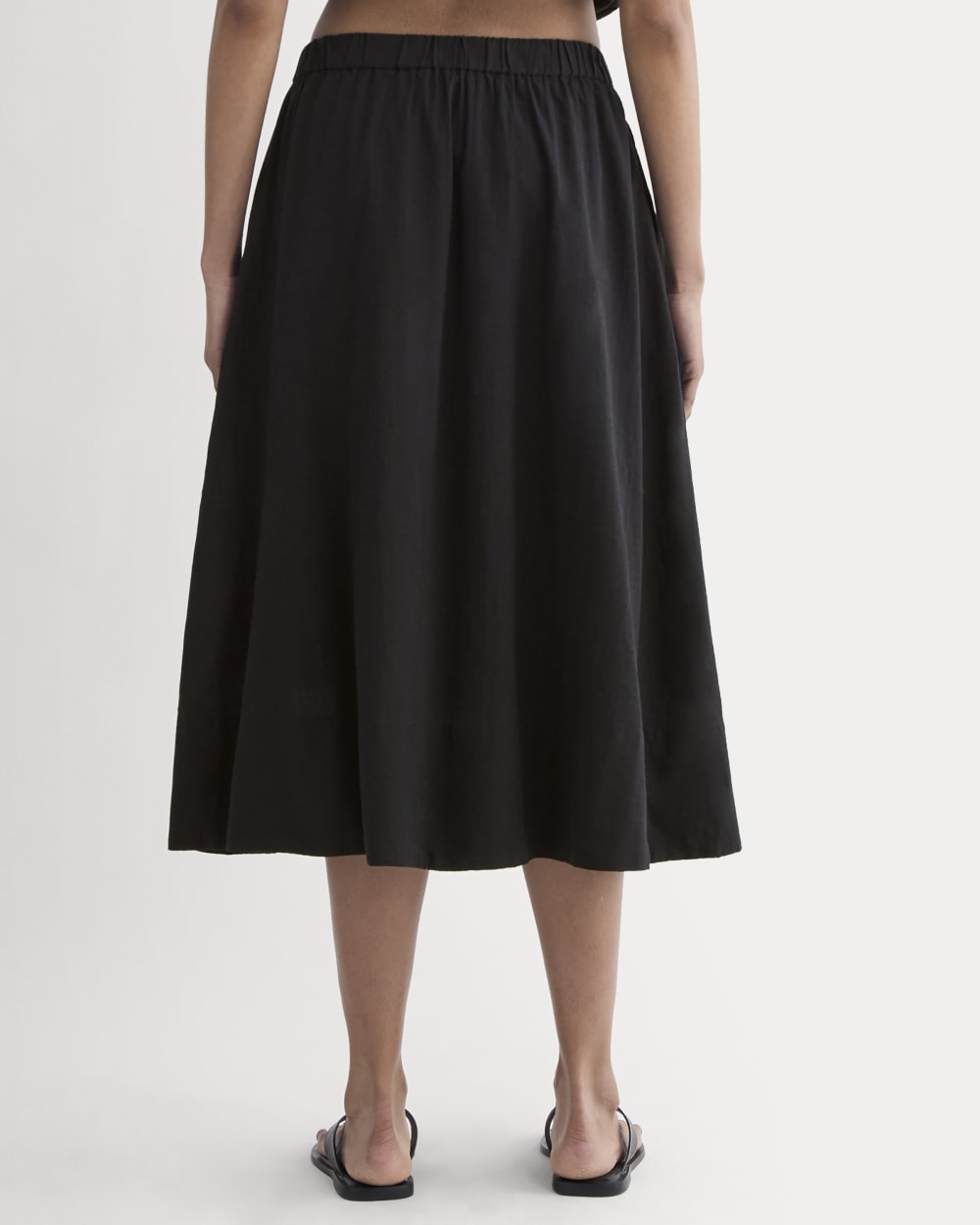 womens-gauze-tiered-skirt-black