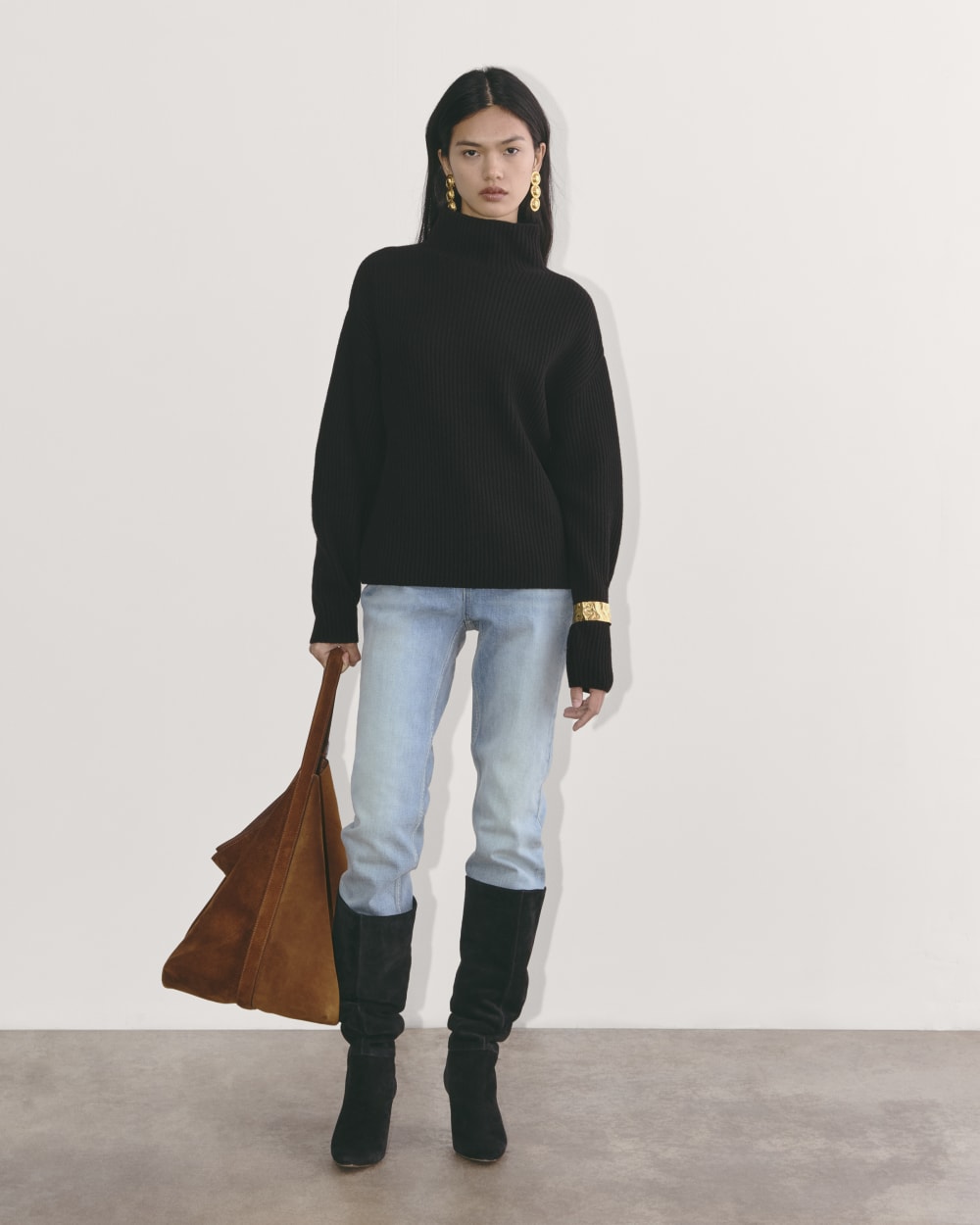 womens-wool-cashmere-fisherman-sweater-black