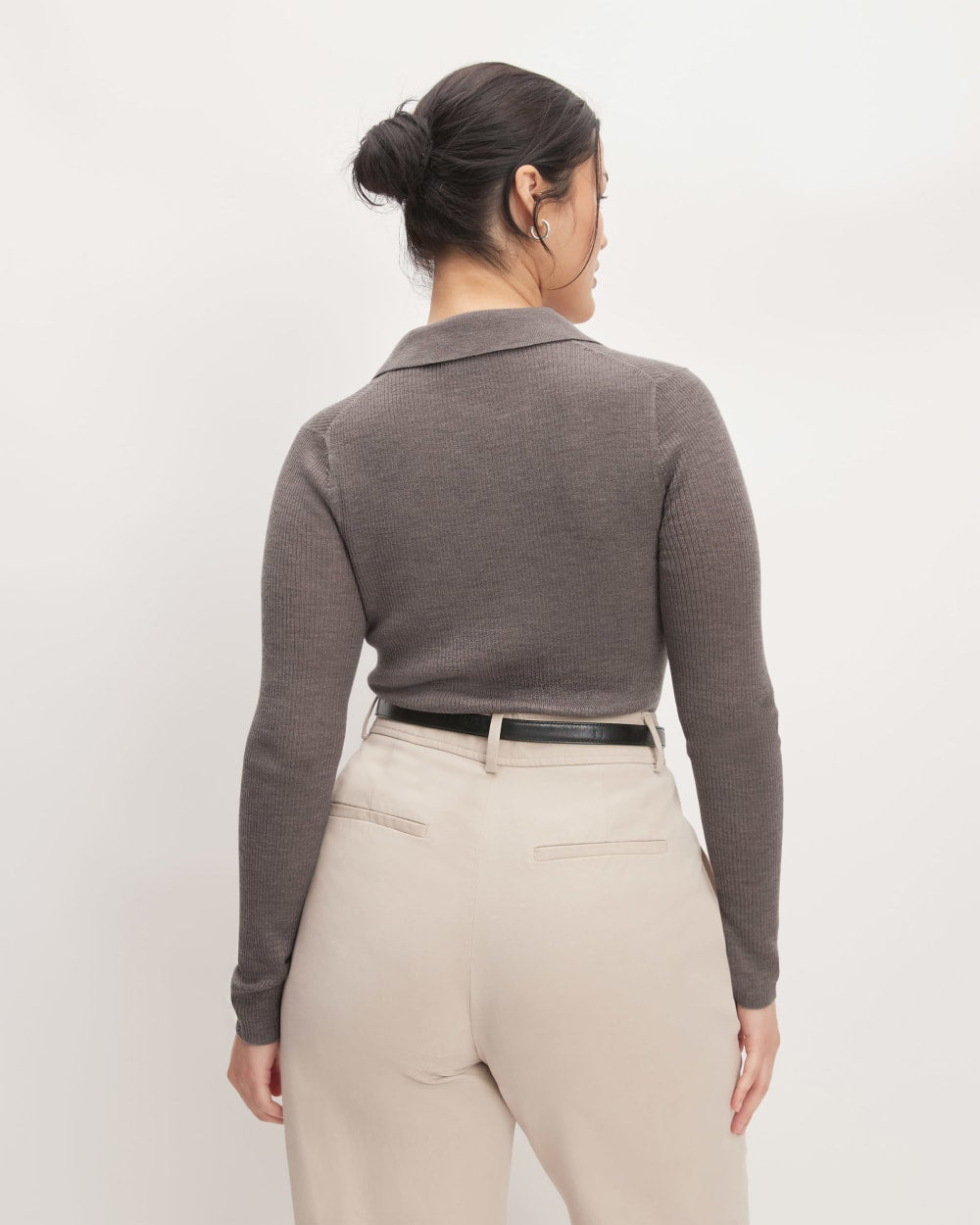womens-ultrafine-merino-ribbed-polo-heather-cocoa