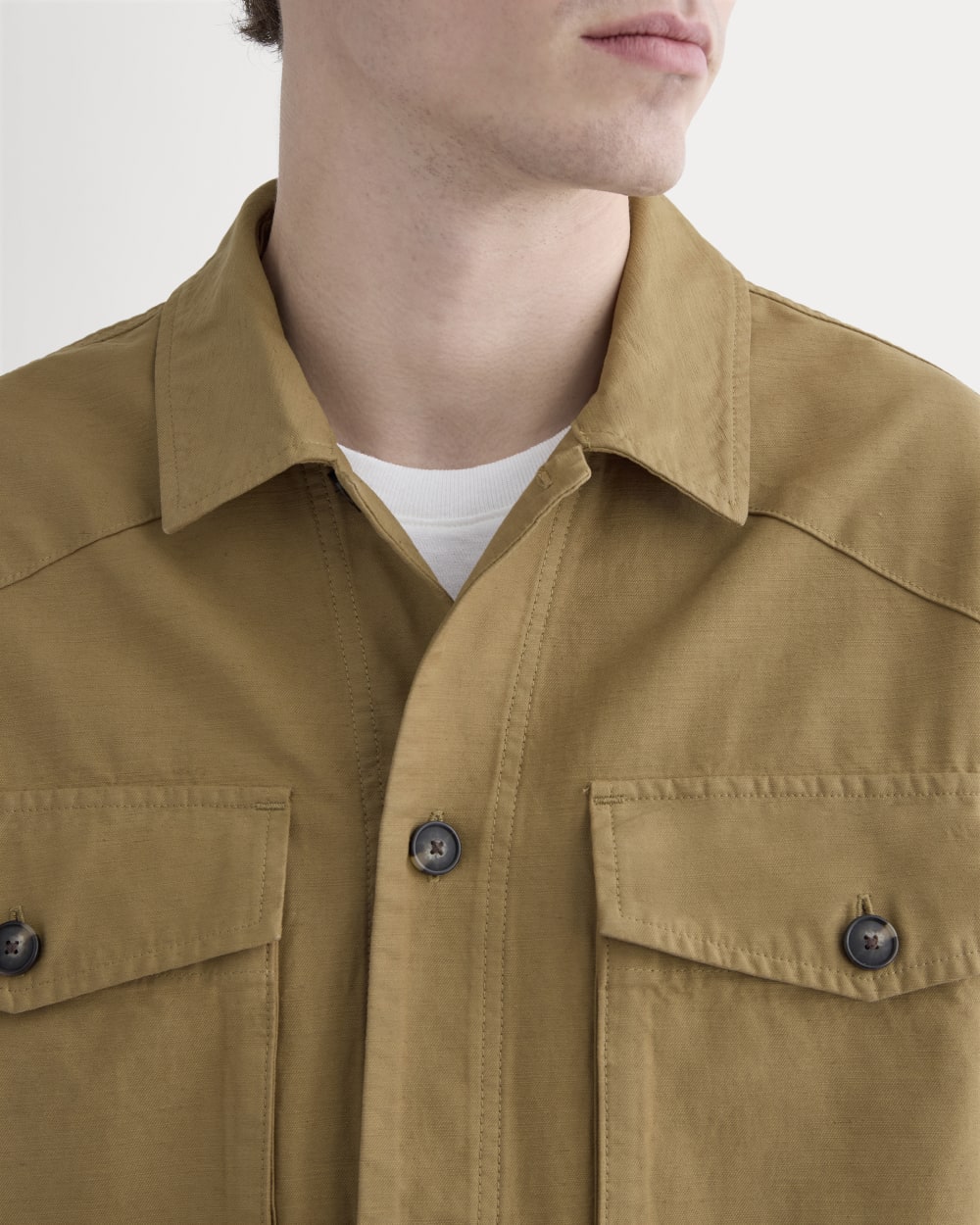 ジャケット・アウター atlast butcherproducts UTILITY SHIRT 36 Utility Shirt Jacket | Aged Brass – Everlane