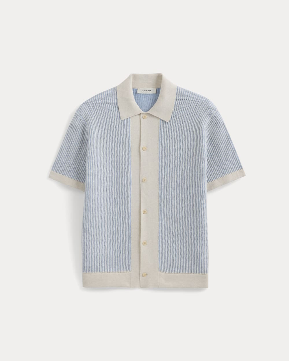 mens-button-down-resort-polo-light-heathered-oat | alt