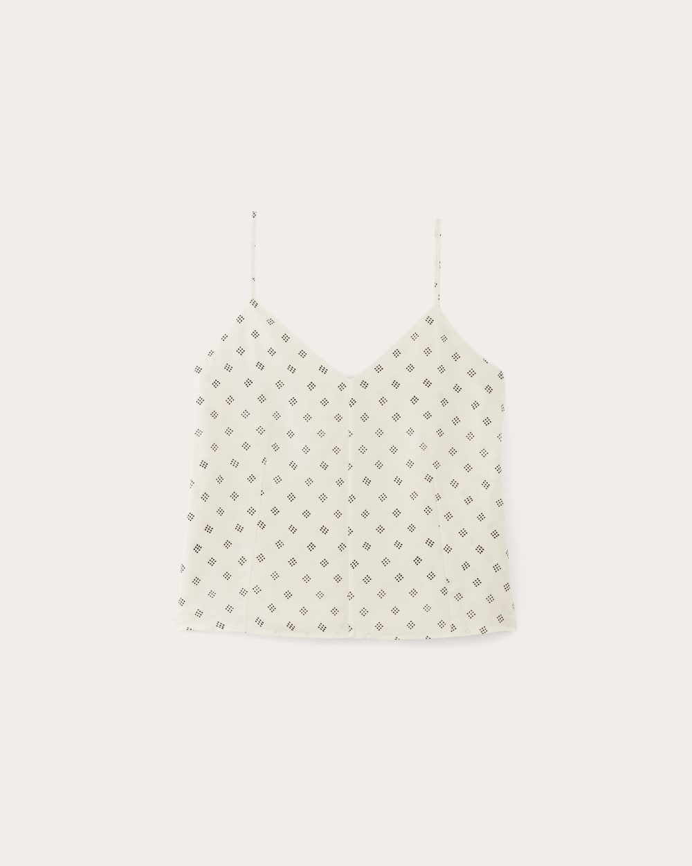 womens-tencel-butterlite-cami-top-bone-black-square-dot | alt