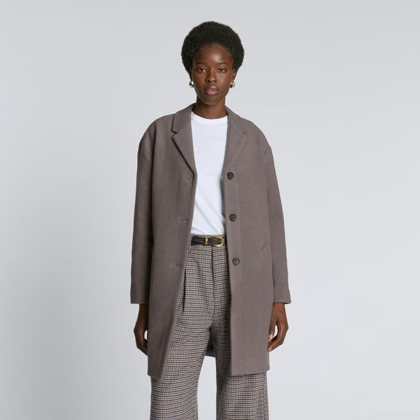 The Italian ReWool® Cocoon Coat | Taupe Grey – Everlane