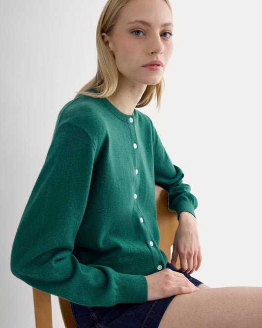 womens-cashmere-in-cropped-cardigan-hunter-green | primary