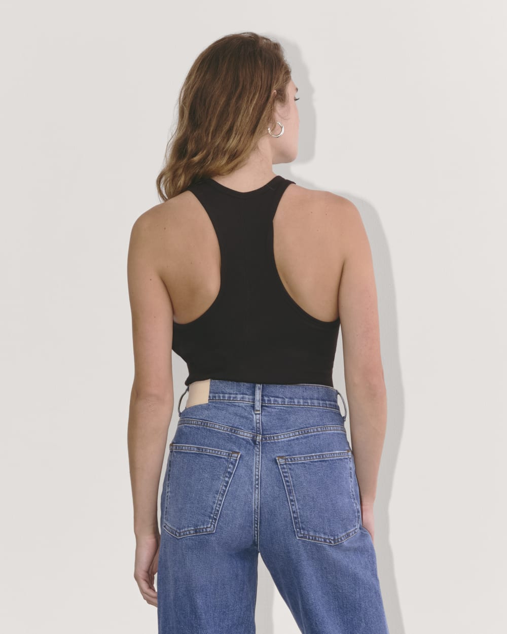 The Luxe Rib Racerback Tank | Black – Everlane