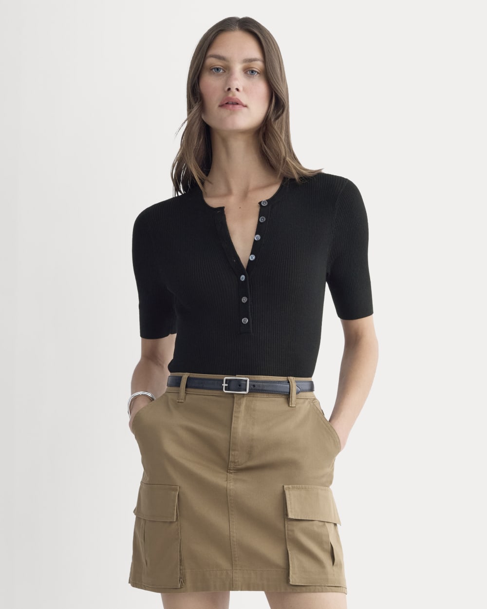 The Short-Sleeve Henley in Ultrasoft Merino