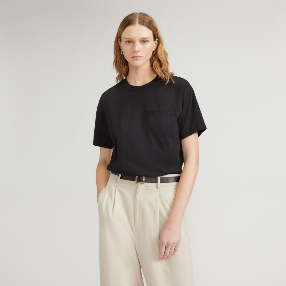 womens-organic-cotton-relaxed-pocket-tee-black | primary