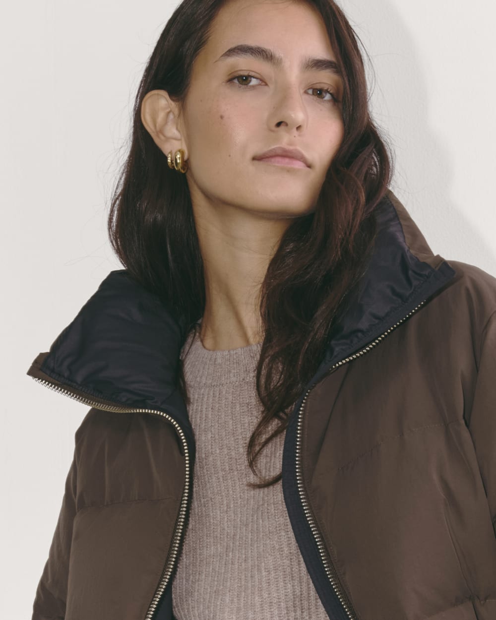 The Puffer Bomber Earth Brown – Everlane - Main Image