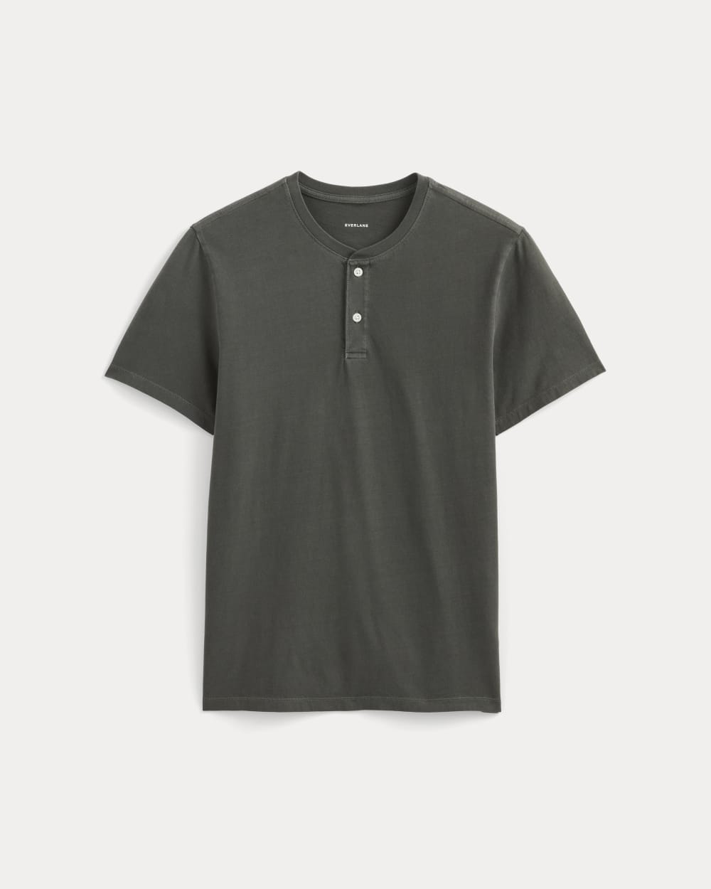 The Essential Organic Garment-Dyed Henley | Black – Everlane