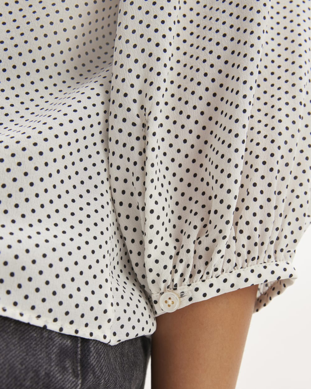 womens-clean-silk-v-neck-top-bone-black-polka-dot