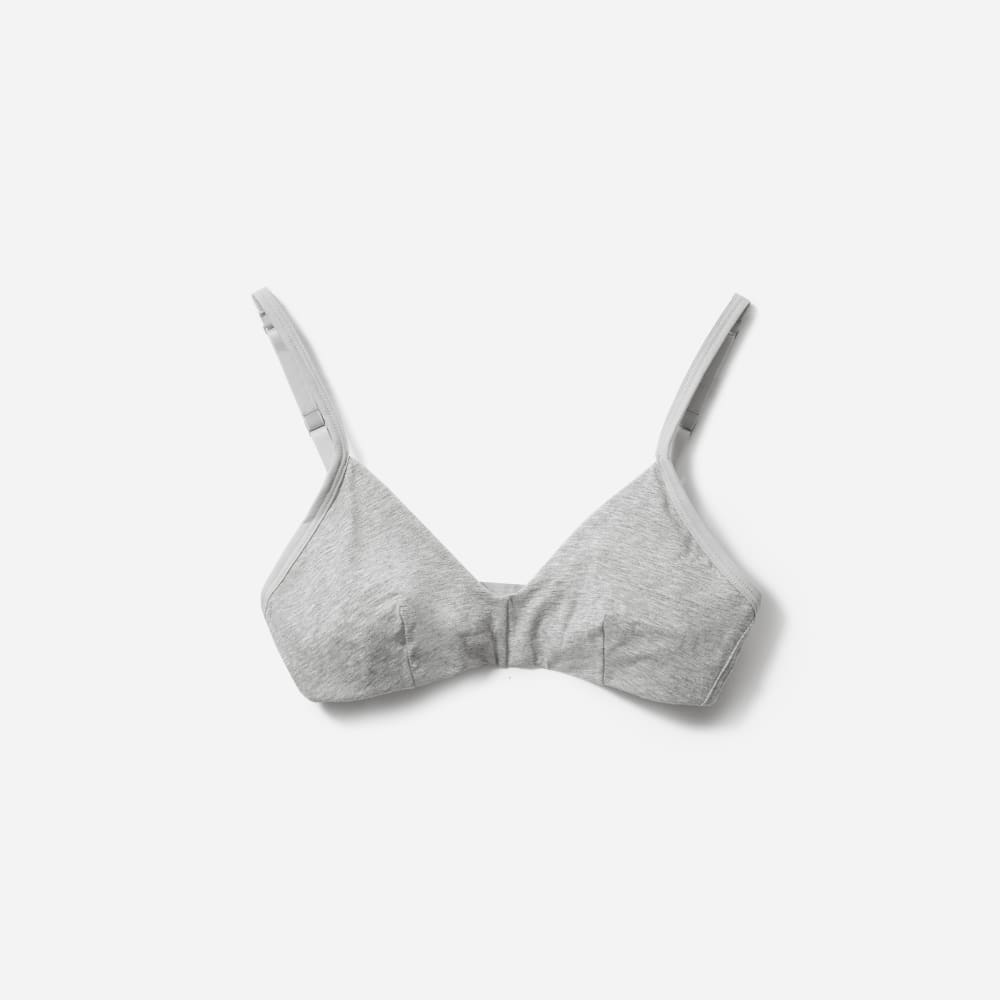 Cotton Bralette Heathered