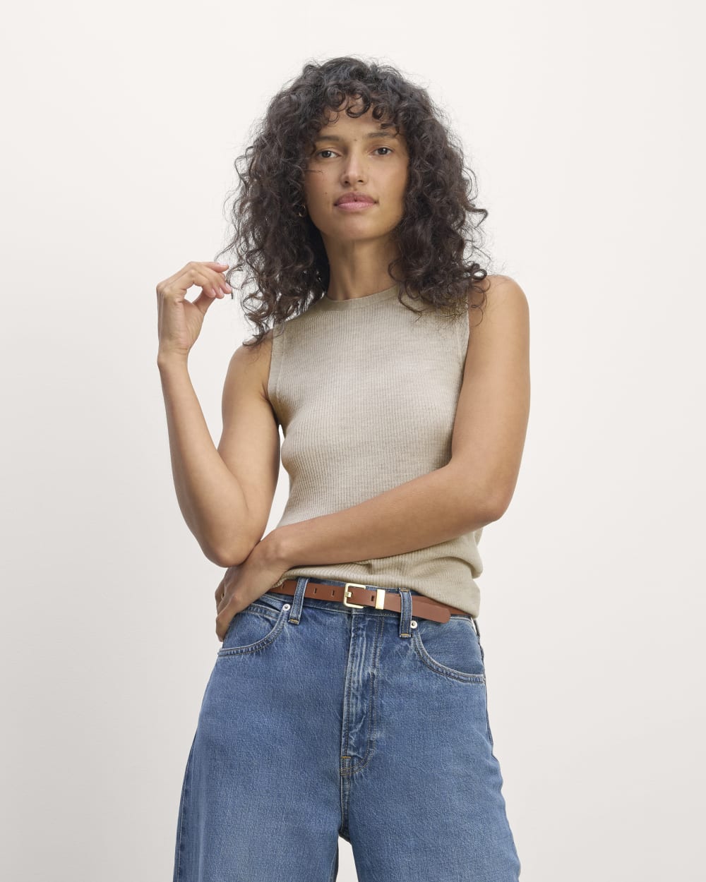 womens-ultrafine-merino-ribbed-shell-tank-heather-oatmeal | primary