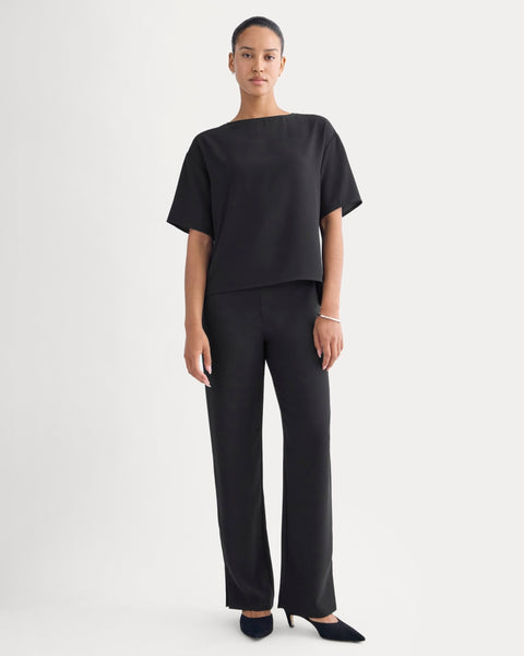 Drapey Crepe Pant | Black – Everlane