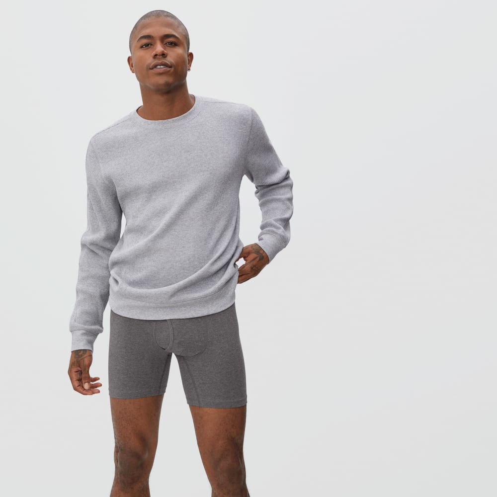 Supima® Longer Boxer Brief Uniform Heather