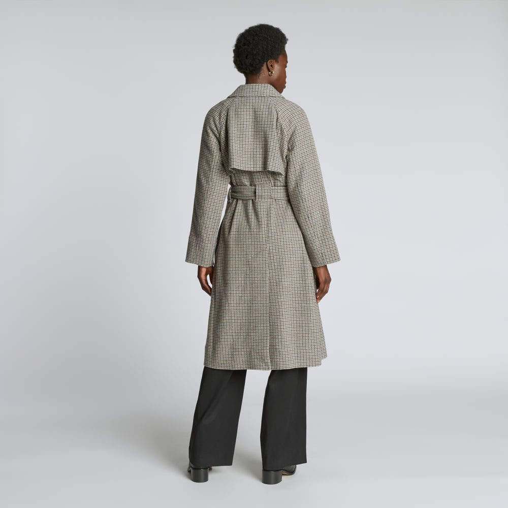 The Italian ReWool® Trench | Pewter Houndstooth – Everlane