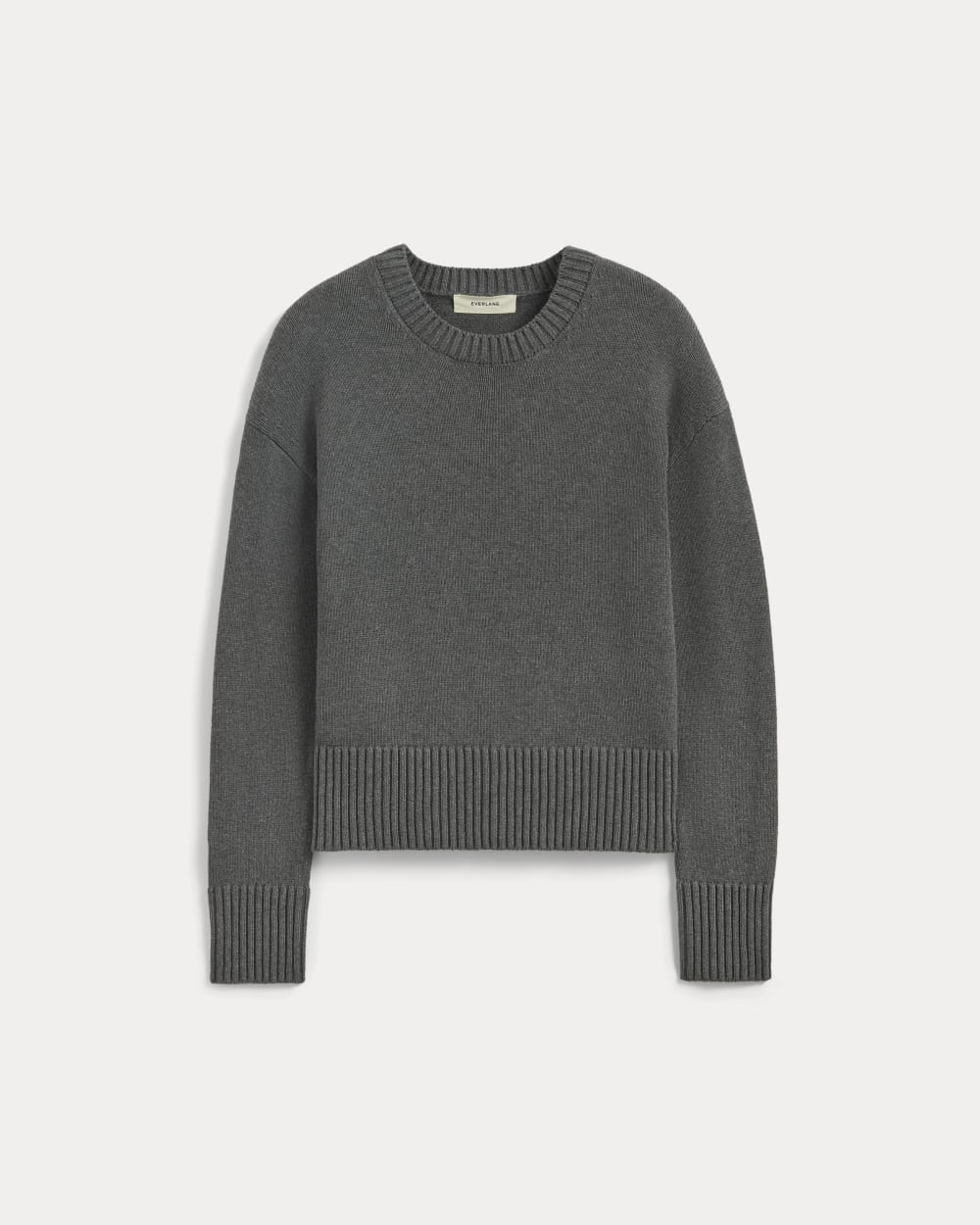 The Boxy Sweater in Everyday Cotton | Heathered Charcoal – Everlane