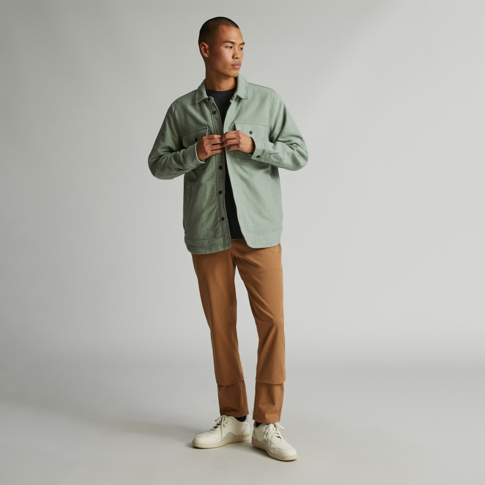 mens-fleece-lined-overshirt-lily-pad | alt