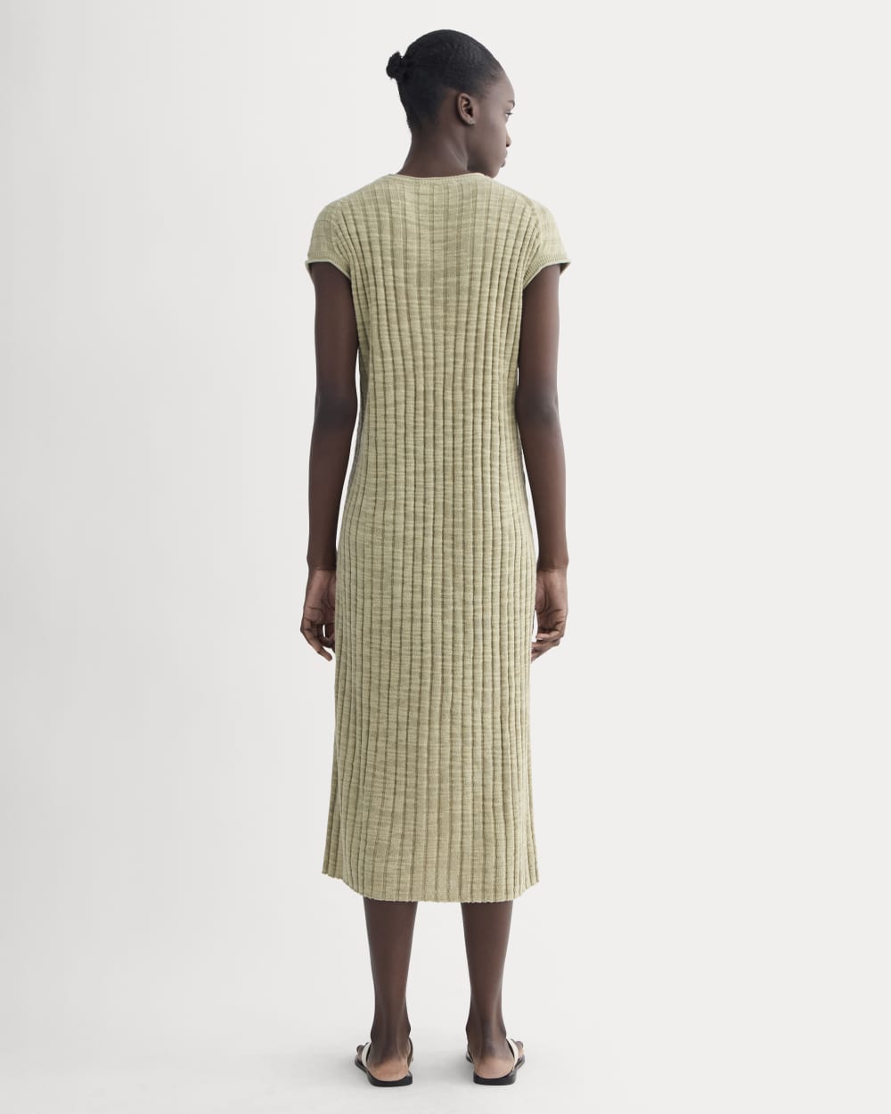 Everlane Column Dress, Cotton Linen, Eucalyptus, Size Large Everlane Column Dress, Cotton Linen, Eucalyptus, Size Large