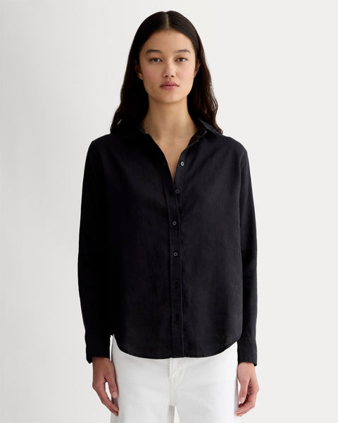 The Must-Have Shirt in Linen | Black – Everlane