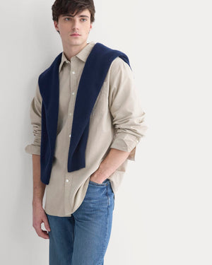 Lightweight Oversized Oxford | Chinchilla Chambray