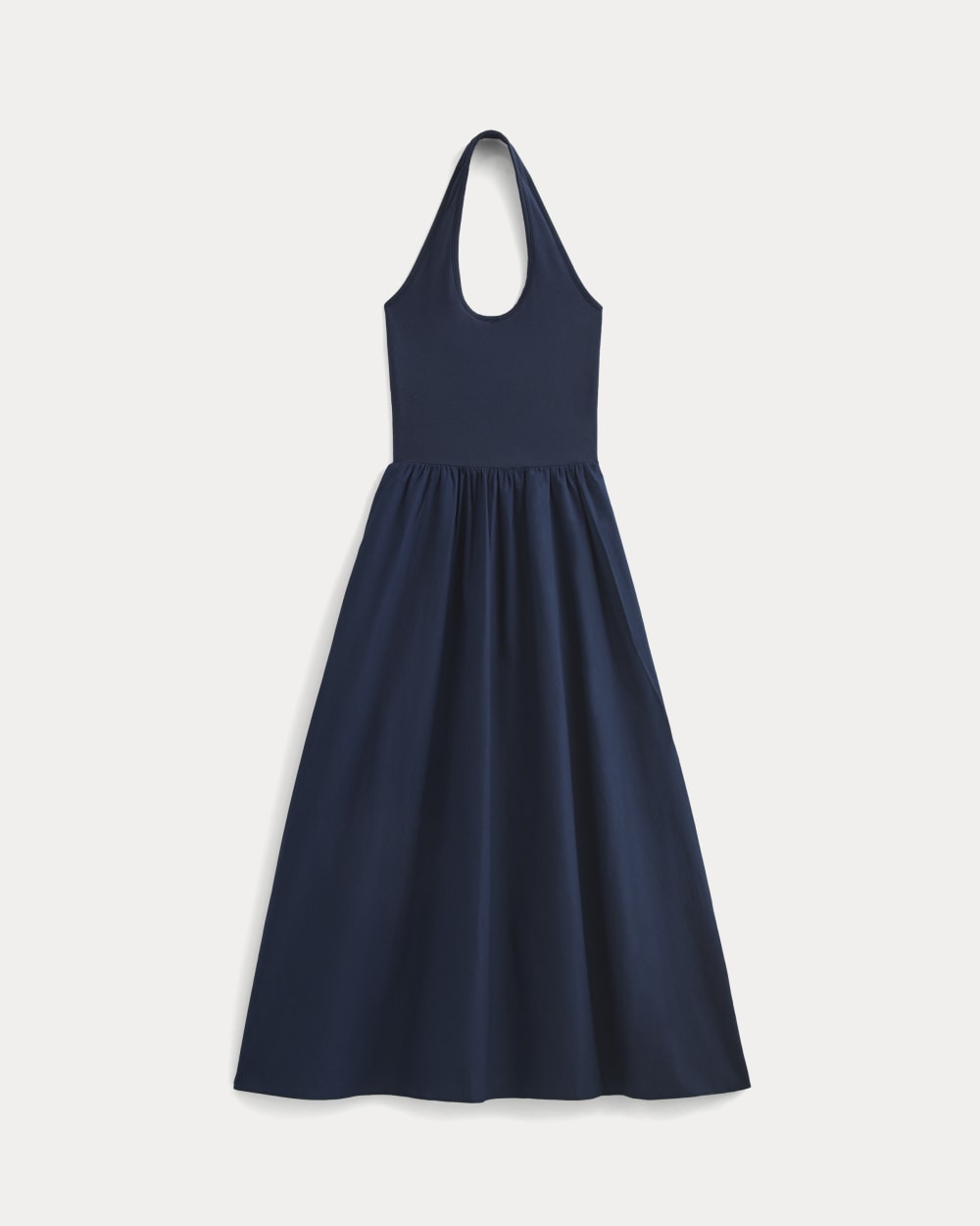 womens-halter-dress-in-ultrasoft-cotton-navy | alt