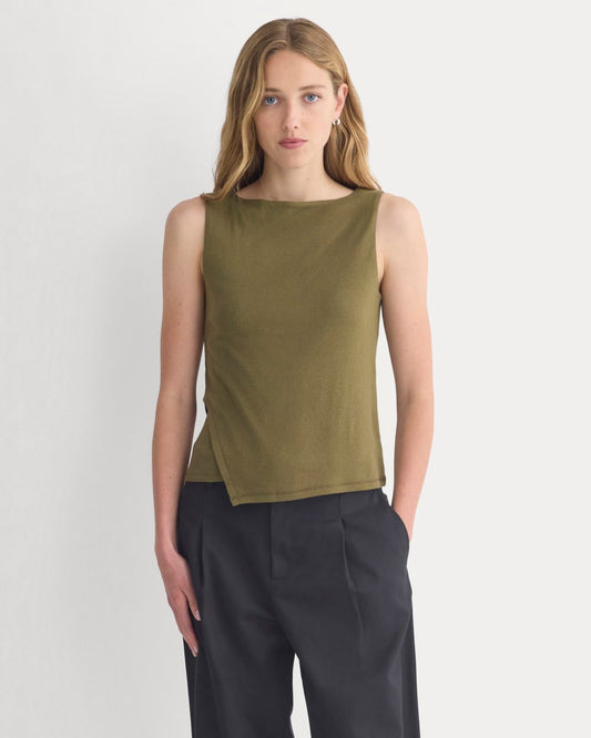 womens-tissue-boatneck-tank-side-tie-beech | primary