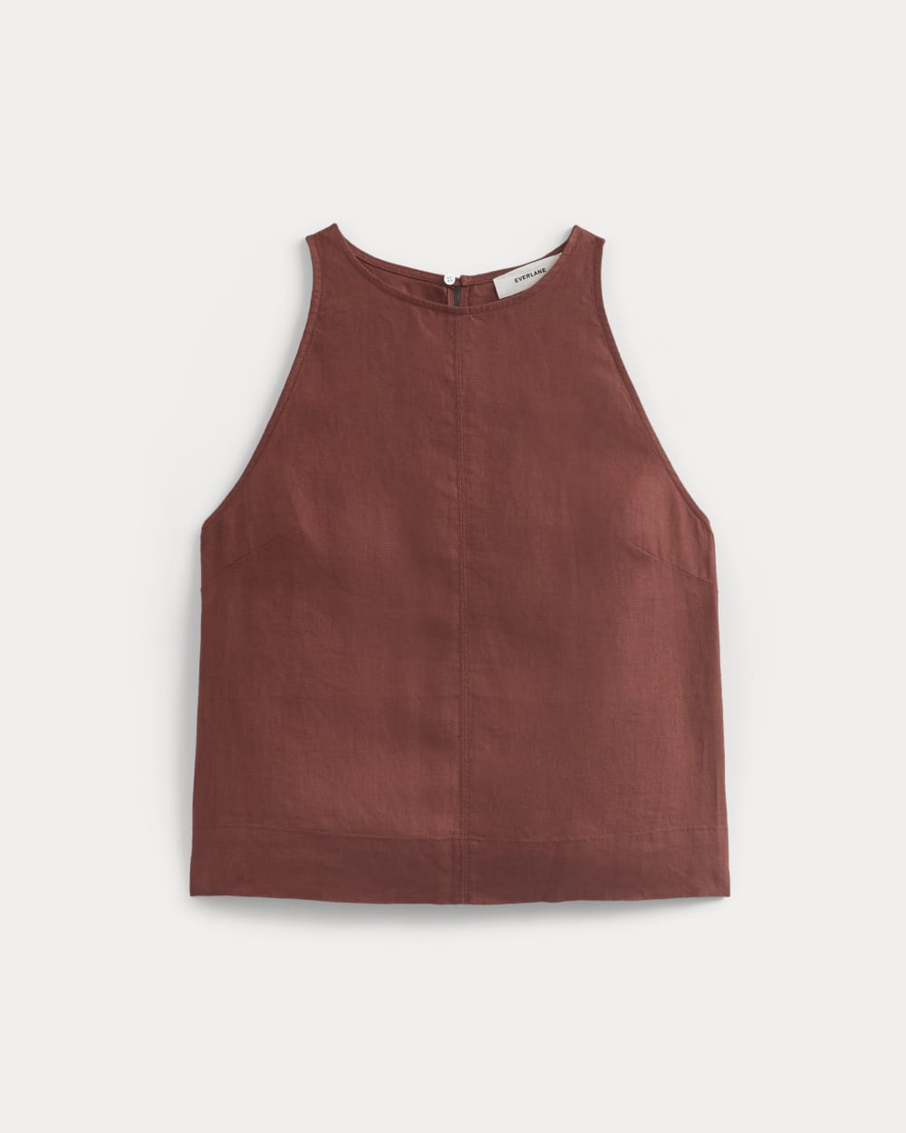 womens-linen-high-neck-tank-henna | alt