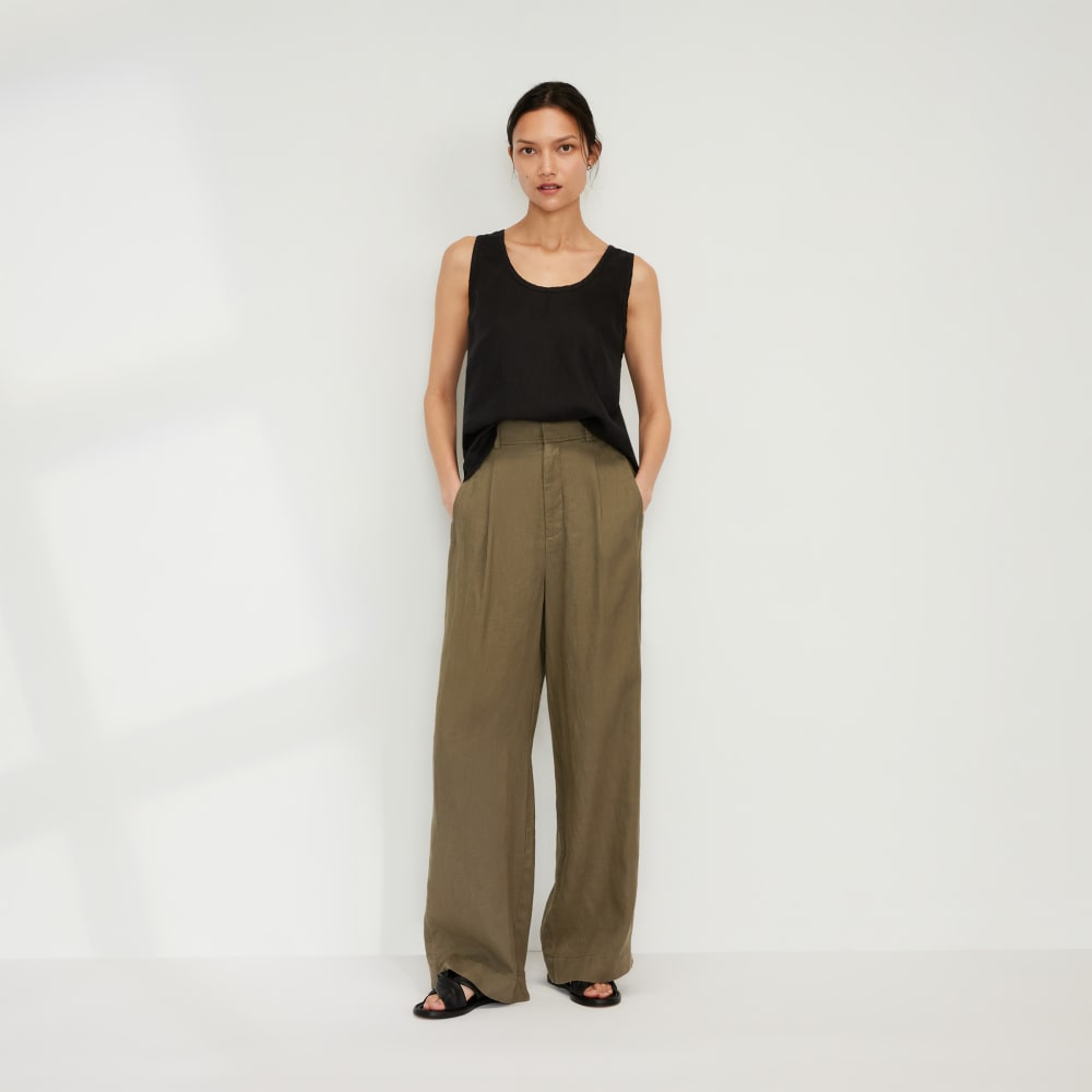 womens-linen-scoop-neck-tank-black