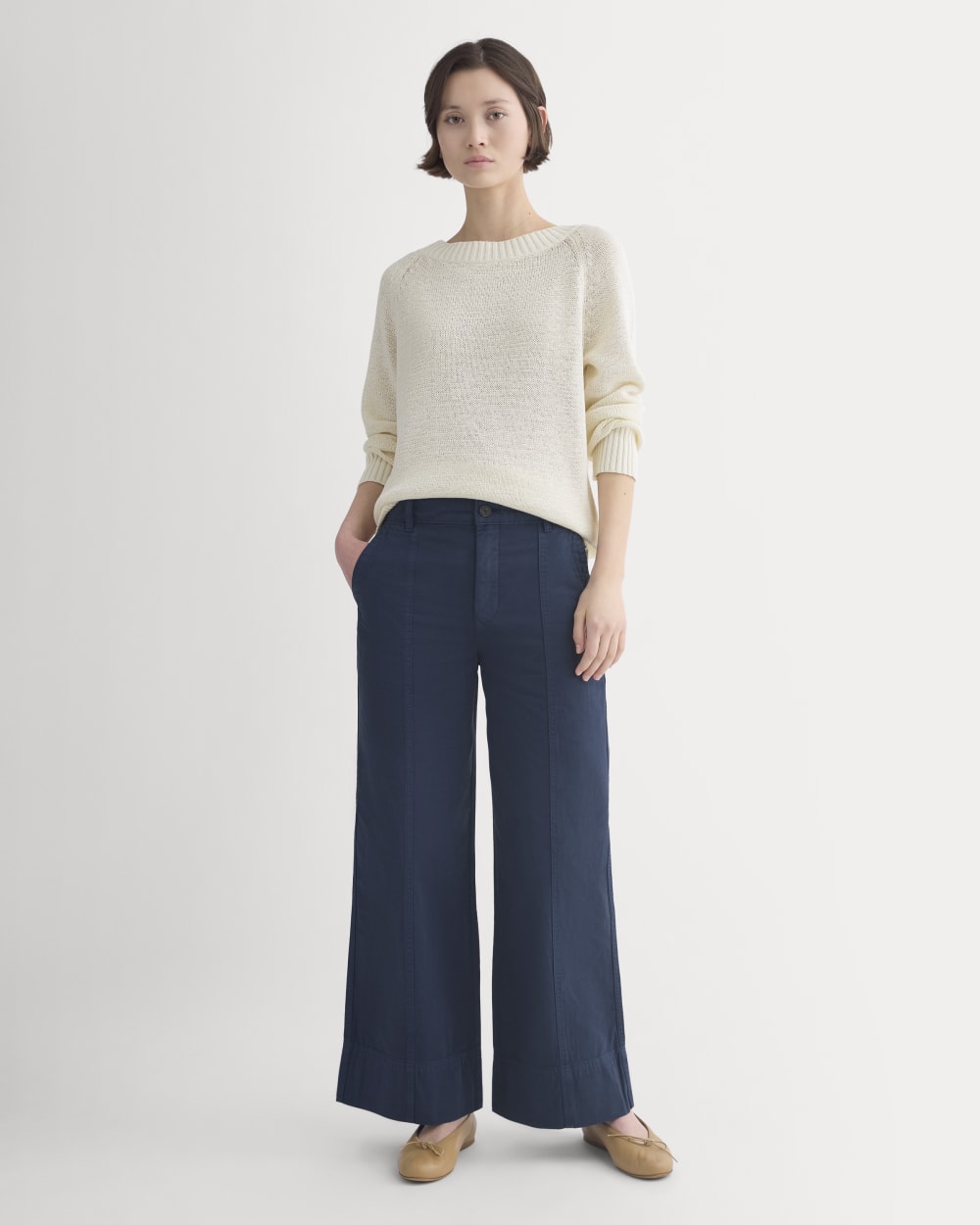 Seamed Wide-Leg Pant from Everlane - $128