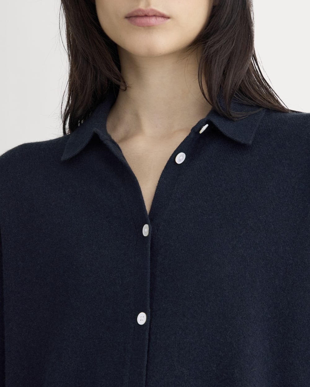 womens-cashmere-button-up-shirt-navy