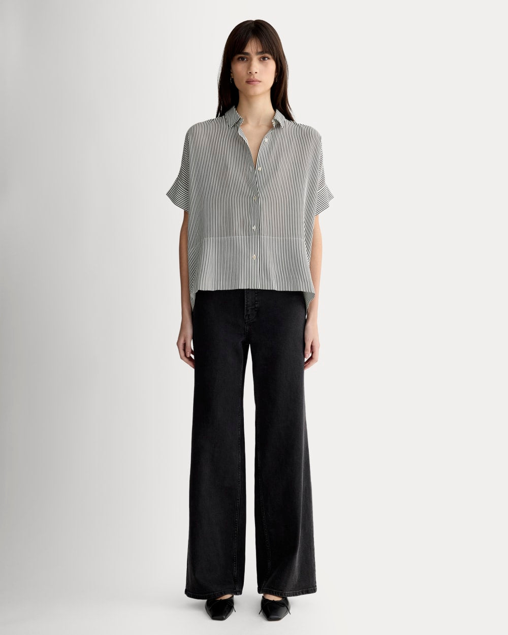everlane silk square shirt dress The Silk Square Shirt Dress On Sale Now with Up to 45% Off