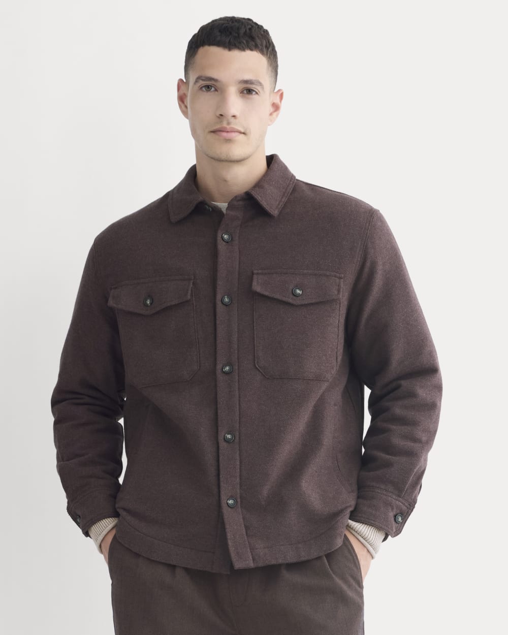 Heavyweight Waffle Twill Overshirt