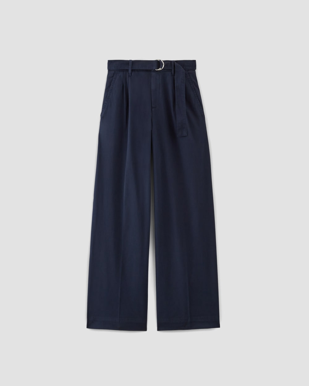 womens-pleated-wide-leg-chino-navy | alt
