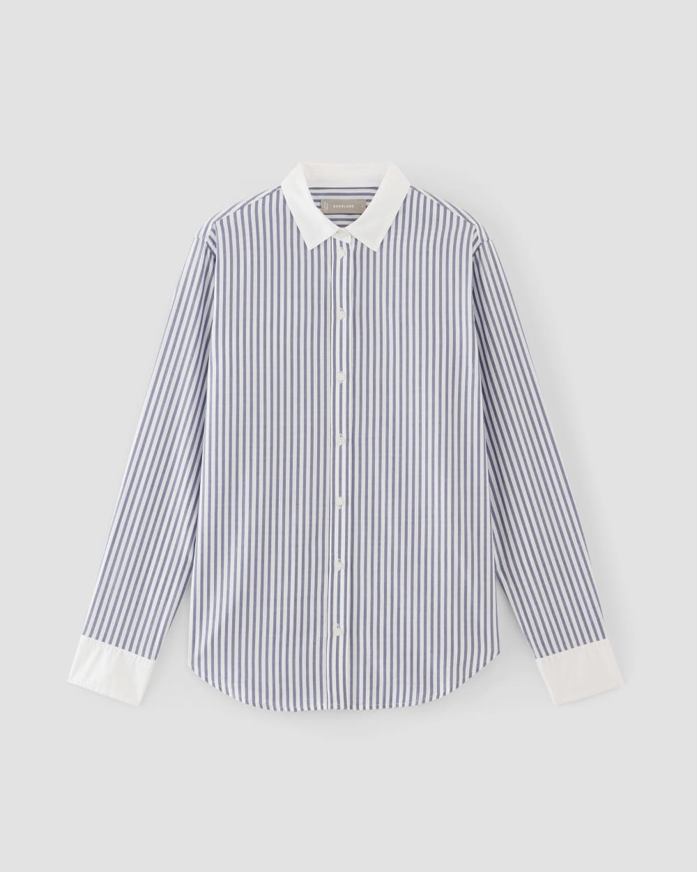womens-silky-cttn-relaxed-shirt-con-marinerblue-white | alt