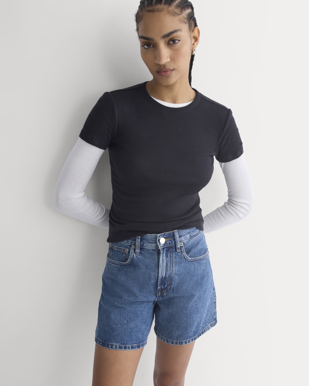 Way-High® A-Line Denim Short