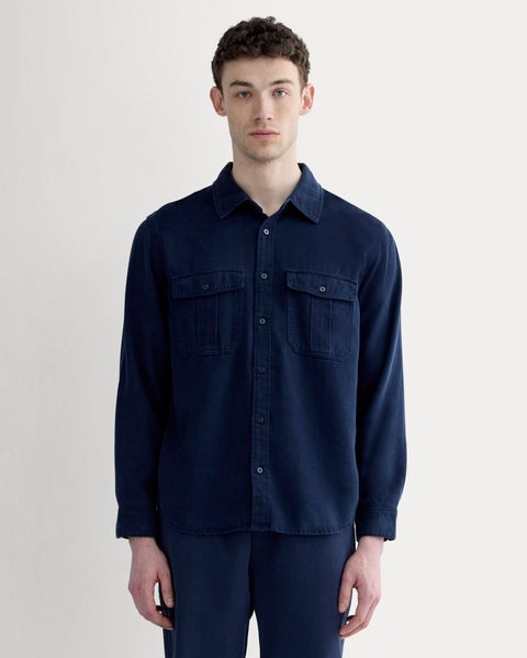 The Utility Shirt Jacket in Buttersoft | Navy – Everlane