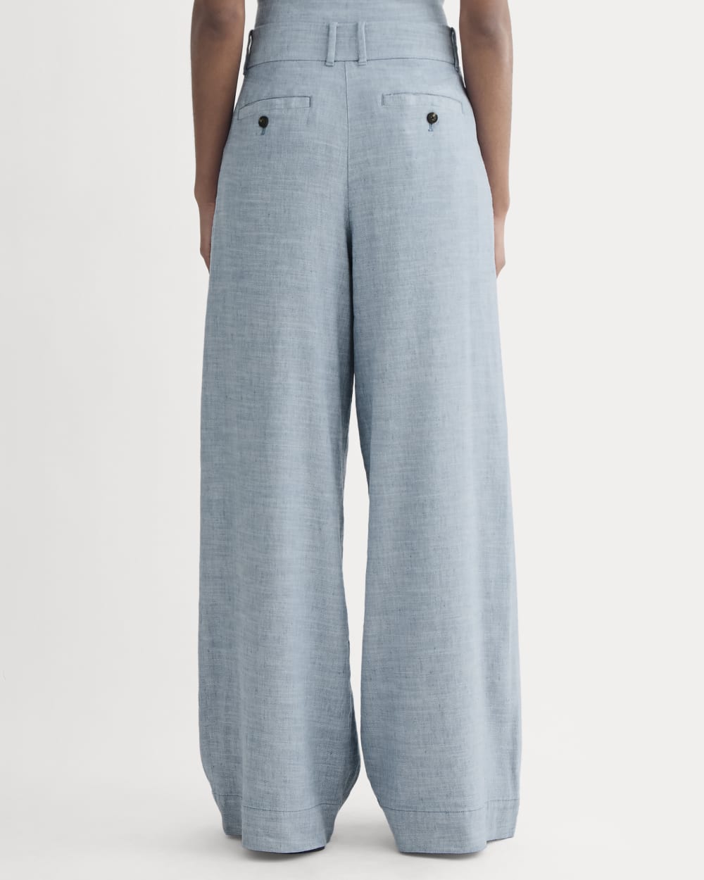 The Wide-Leg Pant in Stretch Linen | Chambray – Everlane