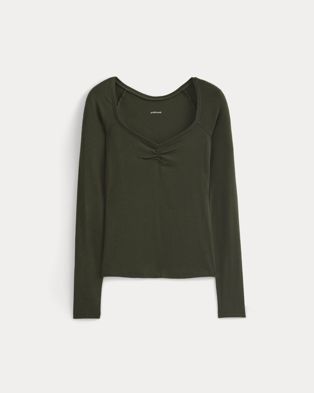womens-sweatheart-neck-top-in-butterluxe-dark-green | alt