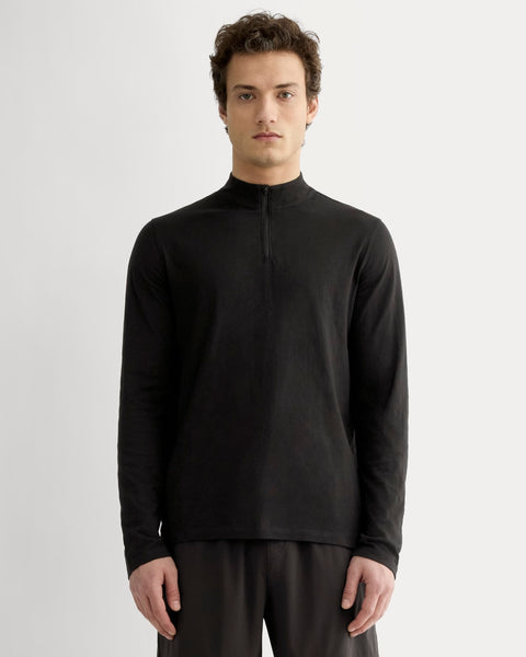 The Rec Quarter-Zip | Black – Everlane