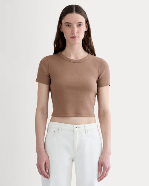 The '90s Rib Tee | Mocha – Everlane