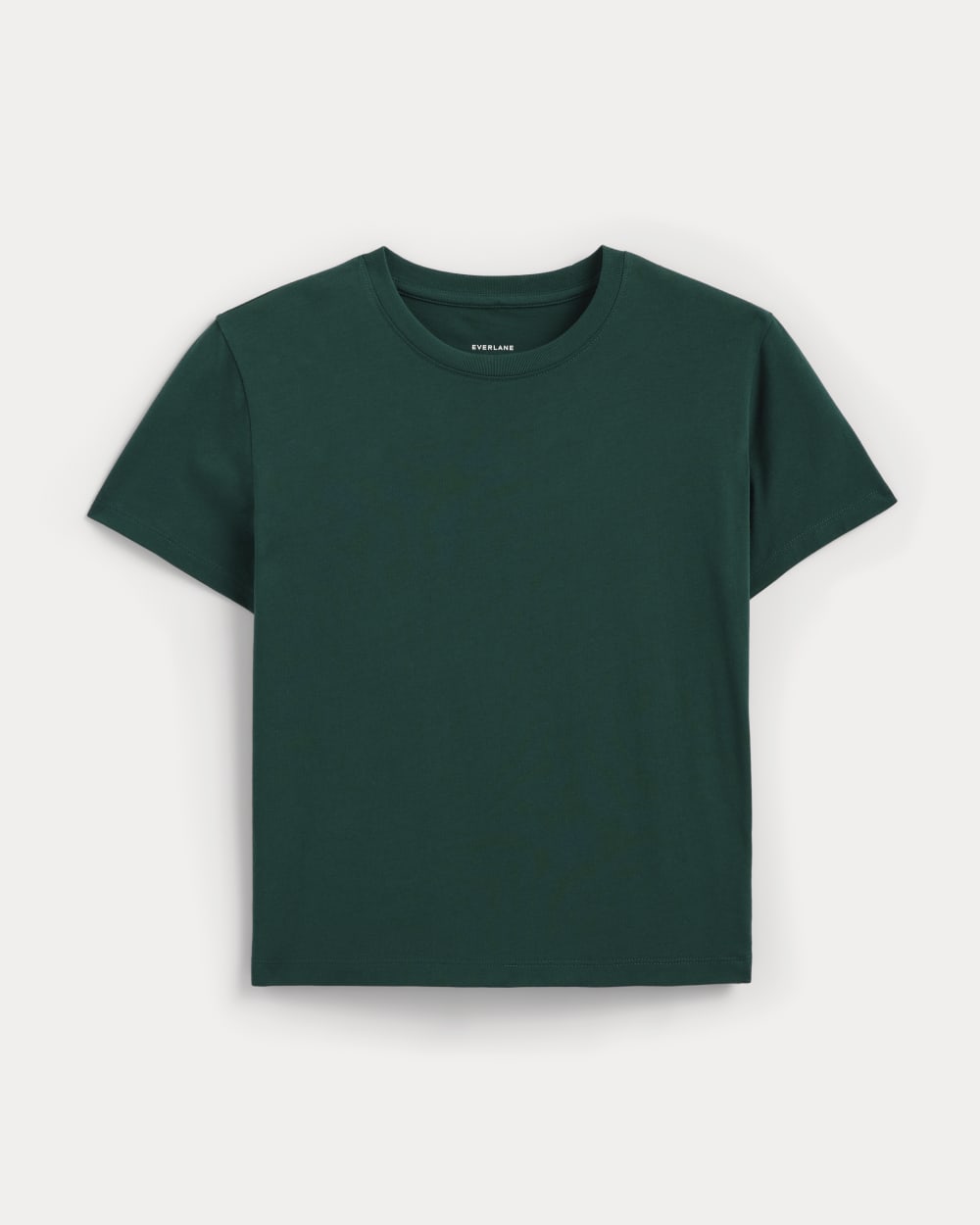The Box-Cut Tee in Essential Cotton | Bone / Black | No Pocket